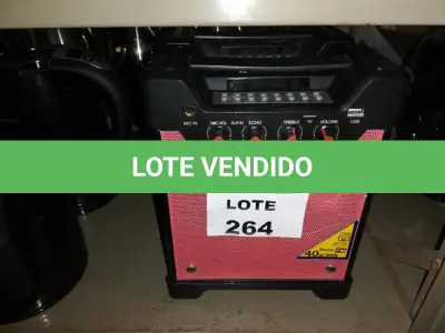 LOTE 264 - 2 CAIXAS DE SOM LENOXX (NO ESTADO SEM GARANTIA DE FUNCIONAMENTO, SUJEITO A POSSÍVEIS AVARIAS VISÍVEIS/OCULTAS E/OU AUSÊNCIA DE COMPONENTES)