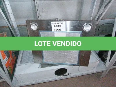 LOTE 019 - 1 COIFA E 1 DEPURADOR DE AR (NO ESTADO SEM GARANTIA DE FUNCIONAMENTO, SUJEITO A POSSÍVEIS AVARIAS VISÍVEIS/OCULTAS E/OU AUSÊNCIA DE COMPONENTES)