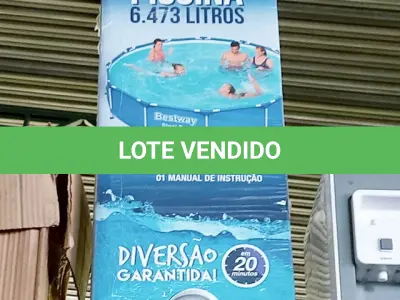 LOTE 009 - PISCINA BESTWAY 6473 LITROS ESTRUTURAL NOVA (NO ESTADO)