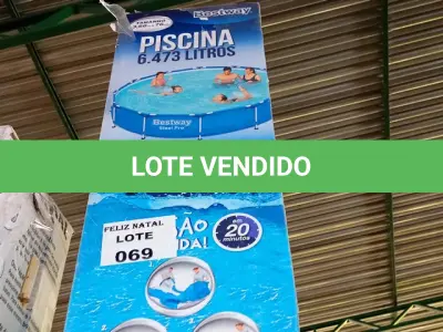 LOTE 069 - PISCINA BESTWAY 6473 LITROS ESTRUTURAL NOVA (NO ESTADO)