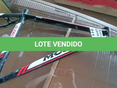 LOTE 011 - QUADRO BICICLETA MOSSO ALUMINIO (NO ESTADO)