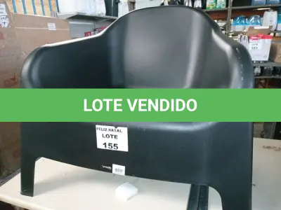LOTE 155 - POLTRONA SKARPO PRETA (NO ESTADO SEM GARANTIA DE FUNCIONAMENTO, SUJEITO A POSSÍVEIS AVARIAS VISÍVEIS/OCULTAS E/OU AUSÊNCIA DE COMPONENTES)