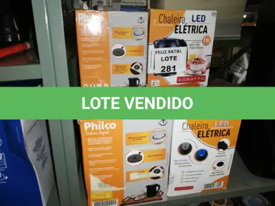 LOTE 281 - 6 CHALEIRA (NO ESTADO SEM GARANTIA DE FUNCIONAMENTO, SUJEITO A POSSÍVEIS AVARIAS VISÍVEIS/OCULTAS E/OU AUSÊNCIA DE COMPONENTES)