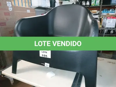 LOTE 155 - POLTRONA SKARPO PRETA (NO ESTADO SEM GARANTIA DE FUNCIONAMENTO, SUJEITO A POSSÍVEIS AVARIAS VISÍVEIS/OCULTAS E/OU AUSÊNCIA DE COMPONENTES)