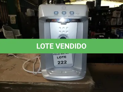 LOTE 222 - PURIFICADOR DE ÁGUA ELECTROLUX PA21G (NO ESTADO SEM GARANTIA DE FUNCIONAMENTO, SUJEITO A POSSÍVEIS AVARIAS VISÍVEIS/OCULTAS E/OU AUSÊNCIA DE COMPONENTES)