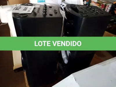 LOTE 124 - 2 CAIXAS DE SOM PHILCO (NO ESTADO SEM GARANTIA DE FUNCIONAMENTO, SUJEITO A POSSÍVEIS AVARIAS VISÍVEIS/OCULTAS E/OU AUSÊNCIA DE COMPONENTES)
