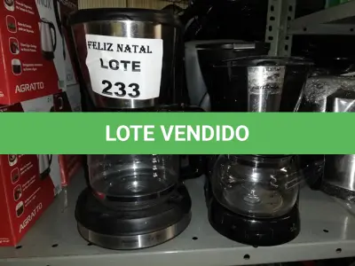 LOTE 233 - 4 CAFETEIRAS (NO ESTADO SEM GARANTIA DE FUNCIONAMENTO, SUJEITO A POSSÍVEIS AVARIAS VISÍVEIS/OCULTAS E/OU AUSÊNCIA DE COMPONENTES)