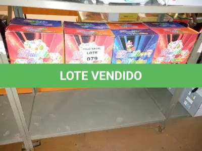 LOTE 079 - 4 MÁQUINA PARA BOLHAS DE SABÃO (NO ESTADO SEM GARANTIA DE FUNCIONAMENTO, SUJEITO A POSSÍVEIS AVARIAS VISÍVEIS/OCULTAS E/OU AUSÊNCIA DE COMPONENTES)
