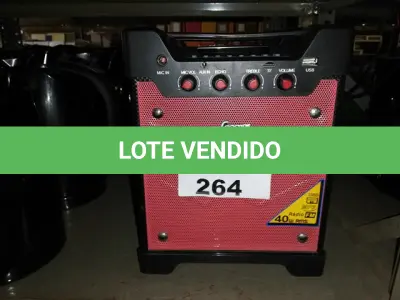 LOTE 264 - 2 CAIXAS DE SOM LENOXX (NO ESTADO SEM GARANTIA DE FUNCIONAMENTO, SUJEITO A POSSÍVEIS AVARIAS VISÍVEIS/OCULTAS E/OU AUSÊNCIA DE COMPONENTES)