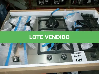 LOTE 101 - FOGÃO COOKTOP FISCHER 5 BOCAS PLATINIUM PRIME ESCOVADO (NO ESTADO SEM GARANTIA DE FUNCIONAMENTO, SUJEITO A POSSÍVEIS AVARIAS VISÍVEIS/OCULTAS E/OU AUSÊNCIA DE COMPONENTES)