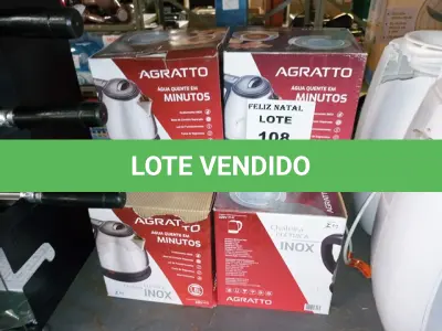 LOTE 108 - 6 CHALEIRAS (NO ESTADO SEM GARANTIA DE FUNCIONAMENTO, SUJEITO A POSSÍVEIS AVARIAS VISÍVEIS/OCULTAS E/OU AUSÊNCIA DE COMPONENTES)