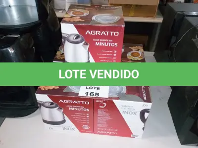 LOTE 165 - 5 CHALEIRAS (NO ESTADO SEM GARANTIA DE FUNCIONAMENTO, SUJEITO A POSSÍVEIS AVARIAS VISÍVEIS/OCULTAS E/OU AUSÊNCIA DE COMPONENTES)