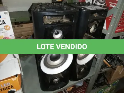 LOTE 280 - 2 CAIXAS DE SOM PHILCO (NO ESTADO SEM GARANTIA DE FUNCIONAMENTO, SUJEITO A POSSÍVEIS AVARIAS VISÍVEIS/OCULTAS E/OU AUSÊNCIA DE COMPONENTES)