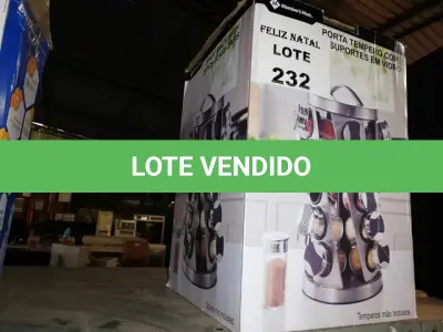 LOTE 232 - PORTA TEMPERO GIRATÓRIO (NO ESTADO SEM GARANTIA DE FUNCIONAMENTO, SUJEITO A POSSÍVEIS AVARIAS VISÍVEIS/OCULTAS E/OU AUSÊNCIA DE COMPONENTES)
