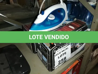 LOTE 258 - 3 FERROS ELÉTRICOS (NO ESTADO SEM GARANTIA DE FUNCIONAMENTO, SUJEITO A POSSÍVEIS AVARIAS VISÍVEIS/OCULTAS E/OU AUSÊNCIA DE COMPONENTES)