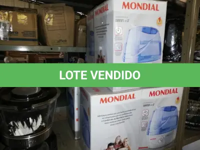 LOTE 256 - 6 UMIDIFICADORES (NO ESTADO SEM GARANTIA DE FUNCIONAMENTO, SUJEITO A POSSÍVEIS AVARIAS VISÍVEIS/OCULTAS E/OU AUSÊNCIA DE COMPONENTES)