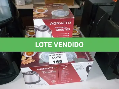 LOTE 165 - 5 CHALEIRAS (NO ESTADO SEM GARANTIA DE FUNCIONAMENTO, SUJEITO A POSSÍVEIS AVARIAS VISÍVEIS/OCULTAS E/OU AUSÊNCIA DE COMPONENTES)