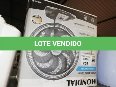 LOTE 208 - VENTILADOR 50CM TURBO, 8 PÁS, 220V, MONDIAL - NVT-50-8P (NO ESTADO SEM GARANTIA DE FUNCIONAMENTO, SUJEITO A POSSÍVEIS AVARIAS VISÍVEIS/OCULTAS E/OU AUSÊNCIA DE COMPONENTES)