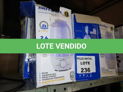 LOTE 236 - 6 UMIDIFICADOR (NO ESTADO SEM GARANTIA DE FUNCIONAMENTO, SUJEITO A POSSÍVEIS AVARIAS VISÍVEIS/OCULTAS E/OU AUSÊNCIA DE COMPONENTES)