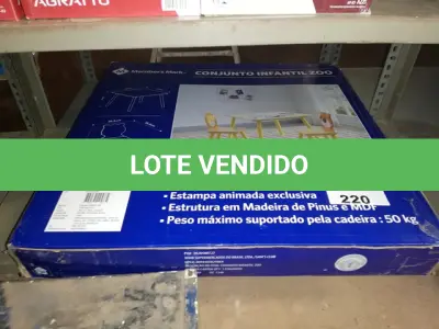 LOTE 220 - CONJUNTO INFANTIL DE MESA E CADEIRA MEMBER'S MARK (NO ESTADO SEM GARANTIA DE FUNCIONAMENTO, SUJEITO A POSSÍVEIS AVARIAS VISÍVEIS/OCULTAS E/OU AUSÊNCIA DE COMPONENTES)