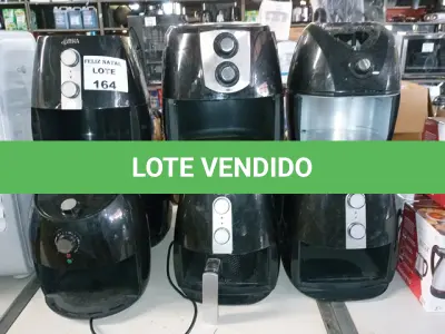 LOTE 164 - 9 AIR FRYER (NO ESTADO SEM GARANTIA DE FUNCIONAMENTO, SUJEITO A POSSÍVEIS AVARIAS VISÍVEIS/OCULTAS E/OU AUSÊNCIA DE COMPONENTES)