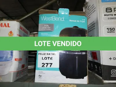 LOTE 277 - FRITADEIRA ELÉTRICA AIR FRYER WESTBEND (NO ESTADO SEM GARANTIA DE FUNCIONAMENTO, SUJEITO A POSSÍVEIS AVARIAS VISÍVEIS/OCULTAS E/OU AUSÊNCIA DE COMPONENTES)