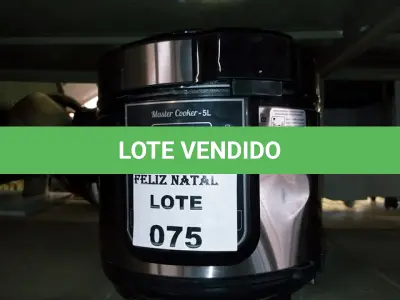 LOTE 075 - PANELA DE PRESSÃO ELÉTRICA MONDIAL DIGITAL MASTER COOKER PE-38 (NO ESTADO SEM GARANTIA DE FUNCIONAMENTO, SUJEITO A POSSÍVEIS AVARIAS VISÍVEIS/OCULTAS E/OU AUSÊNCIA DE COMPONENTES)