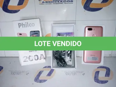 LOTE 200 - SMARTPHONE PHILCO HIT MAX PCS02RG 128GB 4GB (NO ESTADO SEM GARANTIA DE FUNCIONAMENTO, SUJEITO A POSSÍVEIS AVARIAS VISÍVEIS/OCULTAS E/OU AUSÊNCIA DE COMPONENTES)