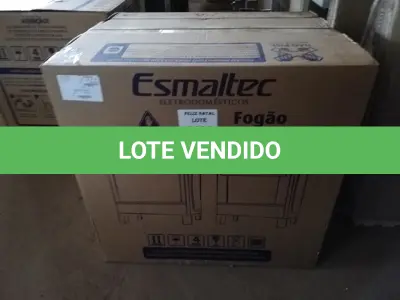 LOTE 068 - 01 FOGÃO ESMALTEC 5 BOCAS ÁGATA COM ACENDIMENTO AUTOMÁTICO – INOX (SEM USO) (NO ESTADO SEM GARANTIA DE FUNCIONAMENTO, SUJEITO A POSSÍVEIS AVARIAS VISÍVEIS/OCULTAS E/OU AUSÊNCIA DE COMPONENTES)