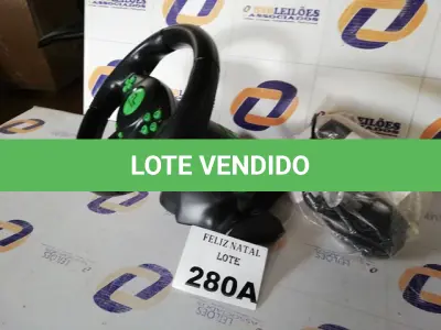 LOTE 280 - VOLANTE MULTILASER RACER (NO ESTADO SEM GARANTIA DE FUNCIONAMENTO, SUJEITO A POSSÍVEIS AVARIAS VISÍVEIS/OCULTAS E/OU AUSÊNCIA DE COMPONENTES)