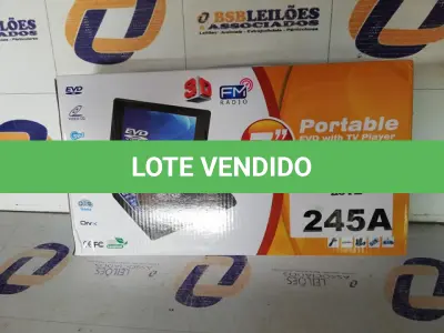 LOTE 245 - DVD PORTATIL 7,8 POLEGADAS (NO ESTADO SEM GARANTIA DE FUNCIONAMENTO, SUJEITO A POSSÍVEIS AVARIAS VISÍVEIS/OCULTAS E/OU AUSÊNCIA DE COMPONENTES)