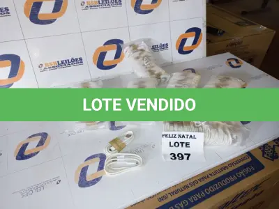 LOTE 397 - 120 CABOS CARREGADOR MICRO USB V8 (NO ESTADO SEM GARANTIA DE FUNCIONAMENTO, SUJEITO A POSSÍVEIS AVARIAS VISÍVEIS/OCULTAS E/OU AUSÊNCIA DE COMPONENTES)