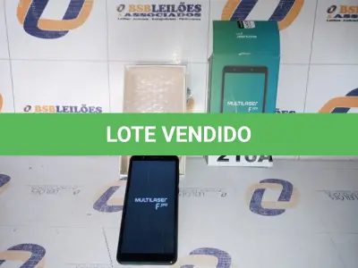 LOTE 210 - SMARTPHONE MULTILASER F PRO 4G 16GB ANDROID 9 (NO ESTADO SEM GARANTIA DE FUNCIONAMENTO, SUJEITO A POSSÍVEIS AVARIAS VISÍVEIS/OCULTAS E/OU AUSÊNCIA DE COMPONENTES)