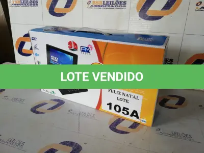LOTE 105 - DVD PORTATIL 7,8 POLEGADAS (NO ESTADO SEM GARANTIA DE FUNCIONAMENTO, SUJEITO A POSSÍVEIS AVARIAS VISÍVEIS/OCULTAS E/OU AUSÊNCIA DE COMPONENTES)