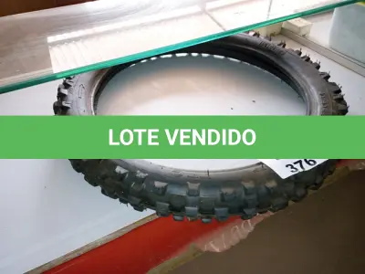 LOTE 376 - PNEU MOTO CROSS TRILHA 90/90-18 (NO ESTADO SEM GARANTIA DE FUNCIONAMENTO, SUJEITO A POSSÍVEIS AVARIAS VISÍVEIS/OCULTAS E/OU AUSÊNCIA DE COMPONENTES)