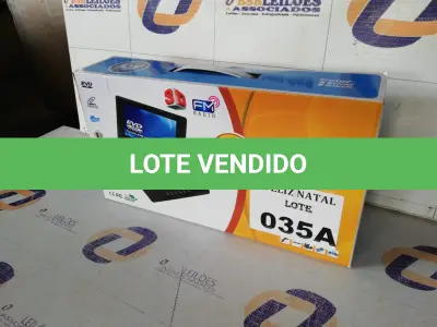 LOTE 035 - DVD PORTATIL 7,8 POLEGADAS (NO ESTADO SEM GARANTIA DE FUNCIONAMENTO, SUJEITO A POSSÍVEIS AVARIAS VISÍVEIS/OCULTAS E/OU AUSÊNCIA DE COMPONENTES)