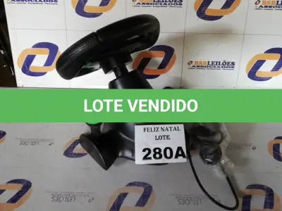 LOTE 280 - VOLANTE MULTILASER RACER (NO ESTADO SEM GARANTIA DE FUNCIONAMENTO, SUJEITO A POSSÍVEIS AVARIAS VISÍVEIS/OCULTAS E/OU AUSÊNCIA DE COMPONENTES)