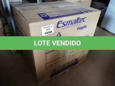 LOTE 168 - 01 FOGÃO ESMALTEC 5 BOCAS ÁGATA COM ACENDIMENTO AUTOMÁTICO – INOX (SEM USO) (NO ESTADO SEM GARANTIA DE FUNCIONAMENTO, SUJEITO A POSSÍVEIS AVARIAS VISÍVEIS/OCULTAS E/OU AUSÊNCIA DE COMPONENTES)