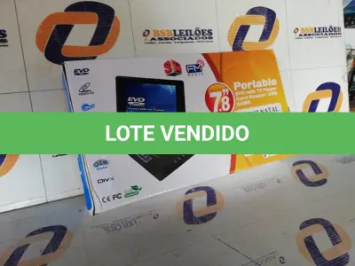 LOTE 245 - DVD PORTATIL 7,8 POLEGADAS (NO ESTADO SEM GARANTIA DE FUNCIONAMENTO, SUJEITO A POSSÍVEIS AVARIAS VISÍVEIS/OCULTAS E/OU AUSÊNCIA DE COMPONENTES)