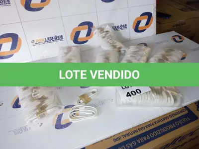 LOTE 400 - 140 CABOS CARREGADOR MICRO USB V8 (NO ESTADO SEM GARANTIA DE FUNCIONAMENTO, SUJEITO A POSSÍVEIS AVARIAS VISÍVEIS/OCULTAS E/OU AUSÊNCIA DE COMPONENTES)