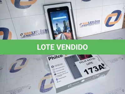 LOTE 173 - TABLET PHILCO PTB7RSG 16GB (NO ESTADO SEM GARANTIA DE FUNCIONAMENTO, SUJEITO A POSSÍVEIS AVARIAS VISÍVEIS/OCULTAS E/OU AUSÊNCIA DE COMPONENTES)