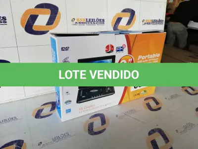 LOTE 083 - DVD PORTATIL 9,8 POLEGADAS (NO ESTADO SEM GARANTIA DE FUNCIONAMENTO, SUJEITO A POSSÍVEIS AVARIAS VISÍVEIS/OCULTAS E/OU AUSÊNCIA DE COMPONENTES)