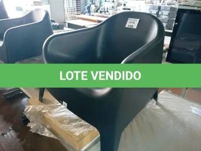 LOTE 186 - POLTRONA SKARPO PRETA (NO ESTADO SEM GARANTIA DE FUNCIONAMENTO, SUJEITO A POSSÍVEIS AVARIAS VISÍVEIS/OCULTAS E/OU AUSÊNCIA DE COMPONENTES)