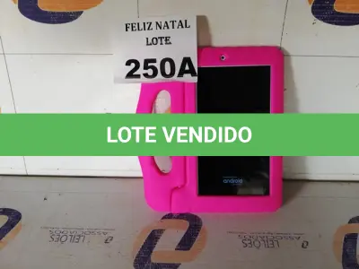 LOTE 250 - TABLET MULTILASER PRINCESAS (NO ESTADO SEM GARANTIA DE FUNCIONAMENTO, SUJEITO A POSSÍVEIS AVARIAS VISÍVEIS/OCULTAS E/OU AUSÊNCIA DE COMPONENTES)