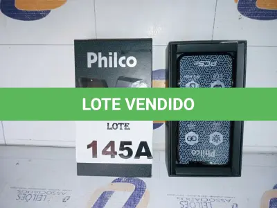 LOTE 145 - SMARTPHONE PHILCO PCS01 64GB ANDROID 9.0 (NO ESTADO SEM GARANTIA DE FUNCIONAMENTO, SUJEITO A POSSÍVEIS AVARIAS VISÍVEIS/OCULTAS E/OU AUSÊNCIA DE COMPONENTES)