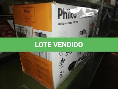 LOTE 315 - MULTIPROCESSADOR, PMP1600P, 1400W, PRETO, 220V, PHILCO (NO ESTADO SEM GARANTIA DE FUNCIONAMENTO, SUJEITO A POSSÍVEIS AVARIAS VISÍVEIS/OCULTAS E/OU AUSÊNCIA DE COMPONENTES)