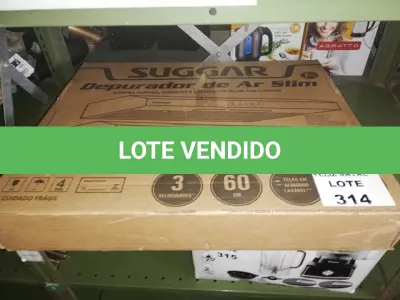 LOTE 314 - DEPURADOR DE AR SLIM PRETO 60CM 220V SUGGAR (NO ESTADO SEM GARANTIA DE FUNCIONAMENTO, SUJEITO A POSSÍVEIS AVARIAS VISÍVEIS/OCULTAS E/OU AUSÊNCIA DE COMPONENTES)