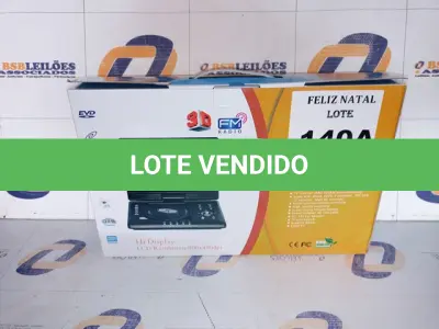 LOTE 140 - DVD PORTATIL 9,8 POLEGADAS (NO ESTADO SEM GARANTIA DE FUNCIONAMENTO, SUJEITO A POSSÍVEIS AVARIAS VISÍVEIS/OCULTAS E/OU AUSÊNCIA DE COMPONENTES)