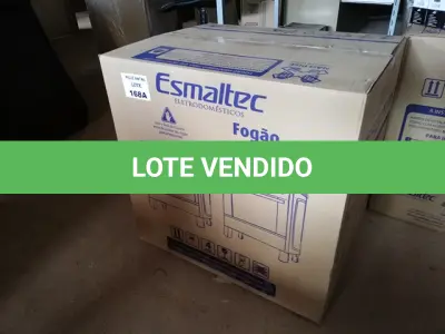 LOTE 168 - 01 FOGÃO ESMALTEC 5 BOCAS ÁGATA COM ACENDIMENTO AUTOMÁTICO – INOX (SEM USO) (NO ESTADO SEM GARANTIA DE FUNCIONAMENTO, SUJEITO A POSSÍVEIS AVARIAS VISÍVEIS/OCULTAS E/OU AUSÊNCIA DE COMPONENTES)