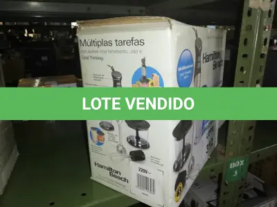 LOTE 312 - MIXER HAMILTON BEACH 220V (NO ESTADO SEM GARANTIA DE FUNCIONAMENTO, SUJEITO A POSSÍVEIS AVARIAS VISÍVEIS/OCULTAS E/OU AUSÊNCIA DE COMPONENTES)